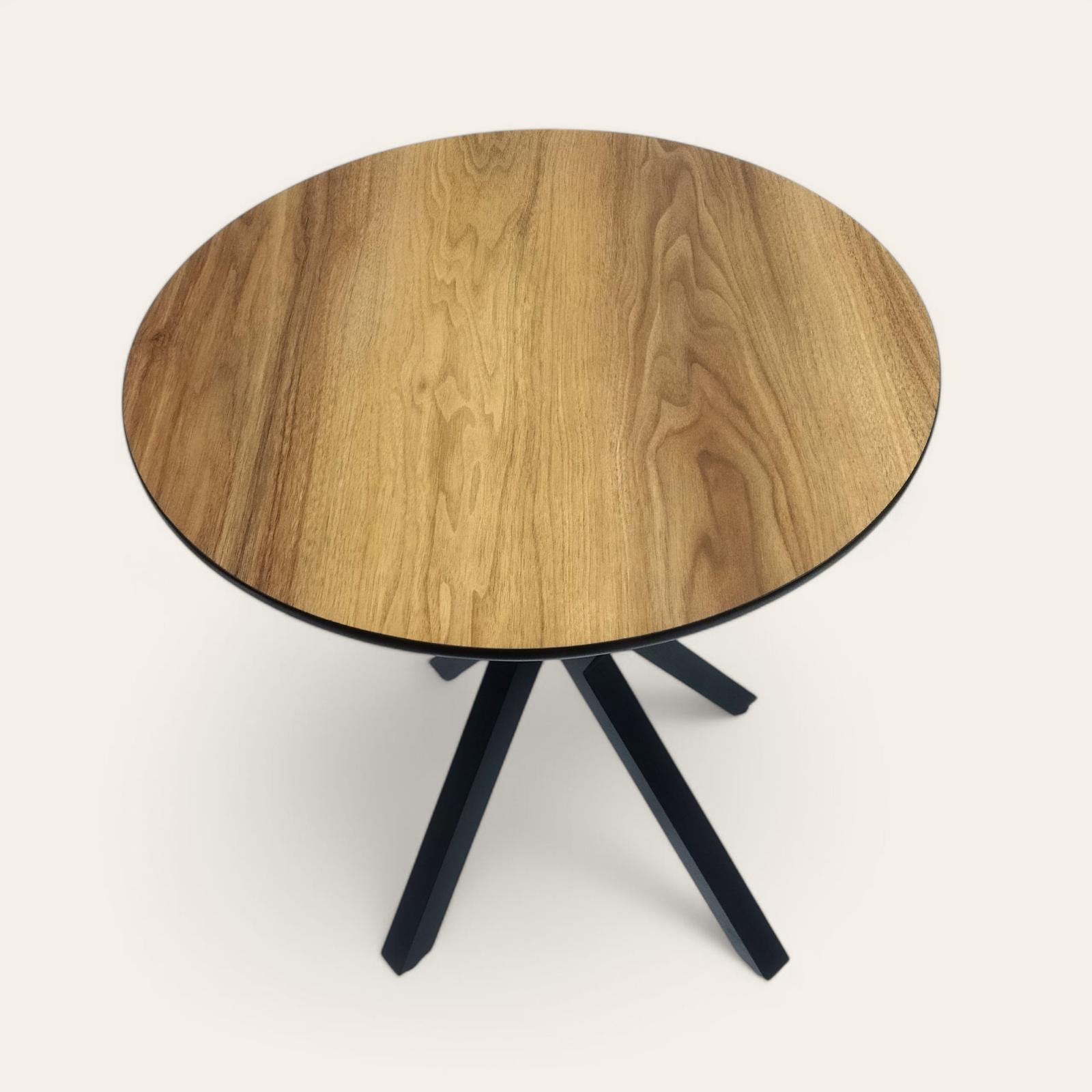 Yuvarlak Meşe X-Ayak Restaurant Masası