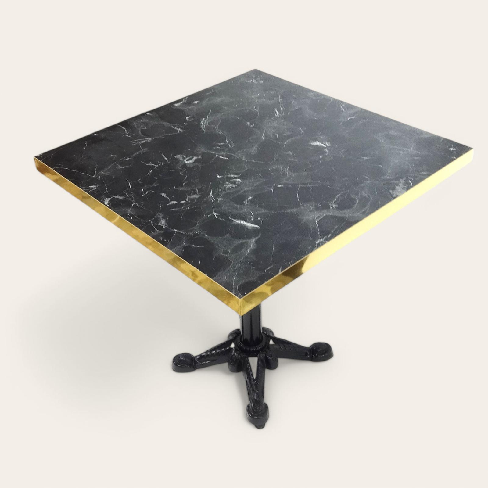 Nero Marquina Klasik Bistro Cafe Masası